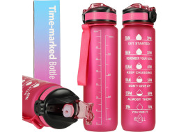 Fľaša na vodu 1l - ružová