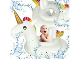 Detský nafukovací bicykel so sedadlom - Jednorožec