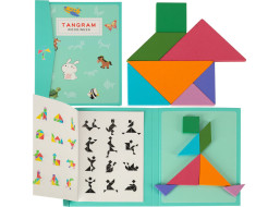 Drevený magnetický tangram