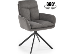 Jedálenské otočné kresielko AIDEN - šedé