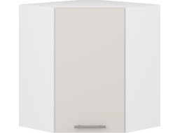 Závesná rohová kuchynská skrinka VITO - 60x72x30 cm - kašmírová lesklá