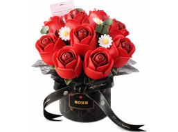 RoboTime 3D skladačka Kytica červených ruží