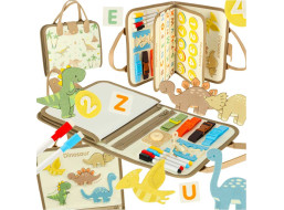 Zmyslový manipulačný Montessori kufrík - Dinosaur