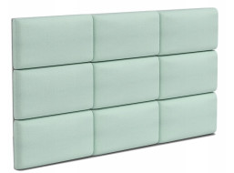 Čalúnený panel na stenu TRINITY - 45x25 cm, mätový