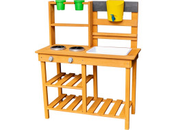 2Kids Toys Drevená záhradná kuchynka s drezom