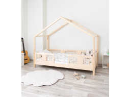 Detská domčeková posteľ z masívu borovice LUNA S 10 - 180x80 cm