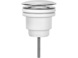 Aqualine Umývadlová výpusť 5/4“, click-clack, veľká zátka, 5-46mm, ABS/chróm TF5001