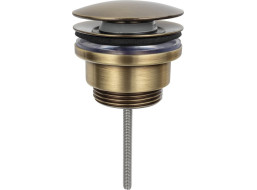 Sapho Umývadlová výpusť 5/4“, click-clack, veľká zátka, 5-65mm, bronz CV1110BR
