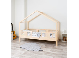Detská domčeková posteľ z masívu borovice LUNA S 20 - 200x90 cm
