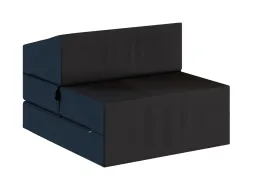 Rozkladacie penové kreslo (matrace) GARDEN - 70x200x14 cm - čierne