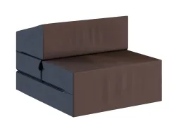 Rozkladacie penové kreslo (matrace) GARDEN - 70x200x14 cm - hnedé