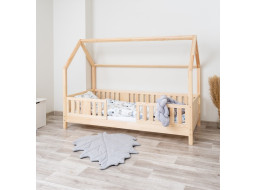 Detská domčeková posteľ z masívu borovice NIKO L 10 - 190x90 cm