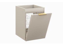 Kúpeľňová závesná skrinka ADÉLA - nízka spodná s košom na bielizeň - bez hornej dosky - kašmírová