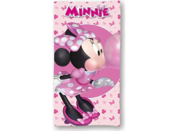 Bavlnená osuška Myška Minnie a bublina - ružová - 70x140 cm