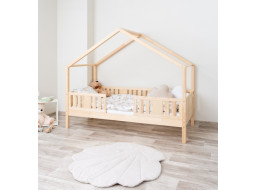 Detská domčeková posteľ z masívu borovice NIKO S 20 - 200x90 cm