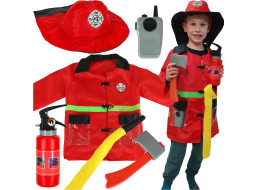 Karnevalový kostým - Hasičov s vysielačkou 3-8 rokov