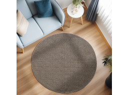 Kusový koberec Loom 4300 Brown kruh