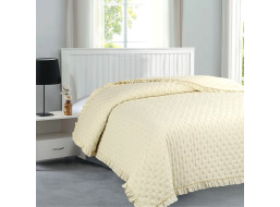 Prikrývka na posteľ RITA 200x220 cm - krémová