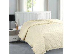 Prikrývka na posteľ RITA 200x240 cm - krémová