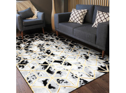 Kusový koberec Allure 1966 black/gold