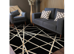 Kusový koberec Allure 1964 black/gold