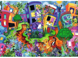 RAVENSBURGER Puzzle Abstraktný svet lienok 1000 dielikov