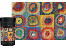 INTERDRUK Puzzle Art 12: Farebná štúdia: Štvorce so sústrednými kruhmi 1000 dielikov