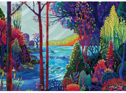 RAVENSBURGER Puzzle Indigový les 1000 dielikov