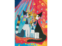 SCHMIDT Puzzle Šťastná mačacia rodina 1000 dielikov