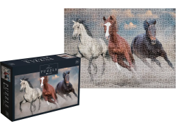 INTERDRUK Puzzle Wild Horses 1: Tri divé kone 1000 dielikov