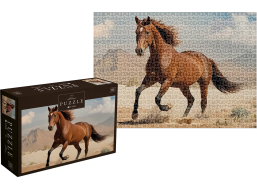INTERDRUK Puzzle Wild Horses 2: Hnedý divoký kôň 1000 dielikov