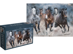 INTERDRUK Puzzle Wild Horses 3: Cválajúce kone 1000 dielikov