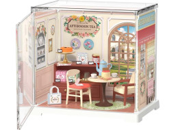 RoboTime 3D drevená skladačka Miniatúra domčeku mini Medová čajovňa
