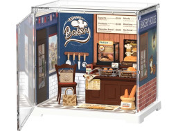 RoboTime 3D drevená skladačka Miniatúra domčeku mini Pekáreň