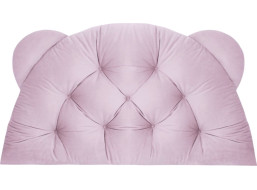Čalúnená opierka hlavy BEAR Velvet 95x55 cm - ružová