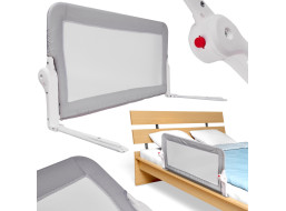 Bezpečnostná zábrana k posteli - 150 cm - šedá