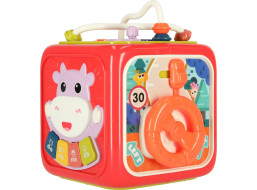 Manipulačná zmyslová Montessori kocka 6v1