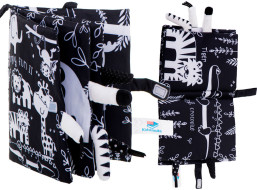 Zmyslová kniha Mäkké zvieracie chvostíky - Safari