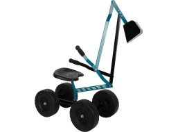 small foot Bager s kolieskami modrý