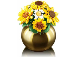 Sluban Flowers M38-P8062 Kytica slnečníc a margarét vo váze