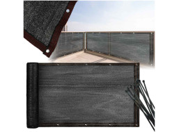 Clona na balkón LUARO - 105x500 cm - čierna