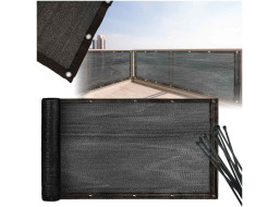 Clona na balkón LUARO - 105x700 cm - čierna