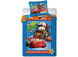 Detské bavlnené obliečky do postieľky 135x100 cm - Autá