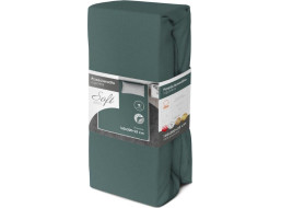 Jersey prestieradlo SOFT 160x200 cm + 25cm - tmavo zelené