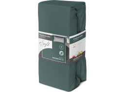 Jersey prestieradlo SOFT 220x200 cm + 25cm - tmavo zelené