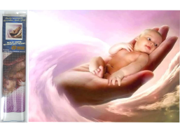 NORIMPEX Diamantové maľovanie Dieťa na dlani 30x40 cm