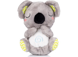 CHIPOLINO Plyšová dýchajúca hračka s hudbou Koala - zelená/sivá