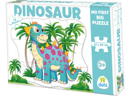 DOHÁNY Podlahové obrysové puzzle Dinosaurus 12 dielikov