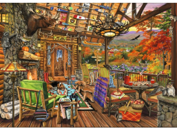 BLUEBIRD Puzzle Adirondacková veranda 2000 dielikov