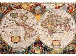 BLUEBIRD Puzzle Antická mapa sveta 1000 dielikov